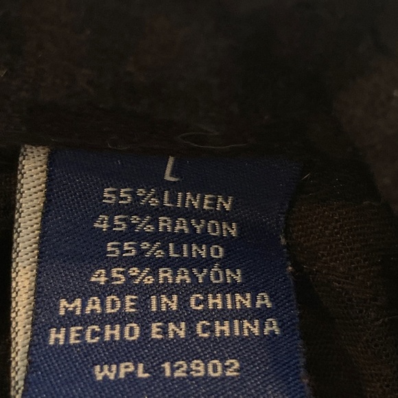 CARIBBEAN JOE Black Short Sleeve Button Shirt - Picture 5 of 5